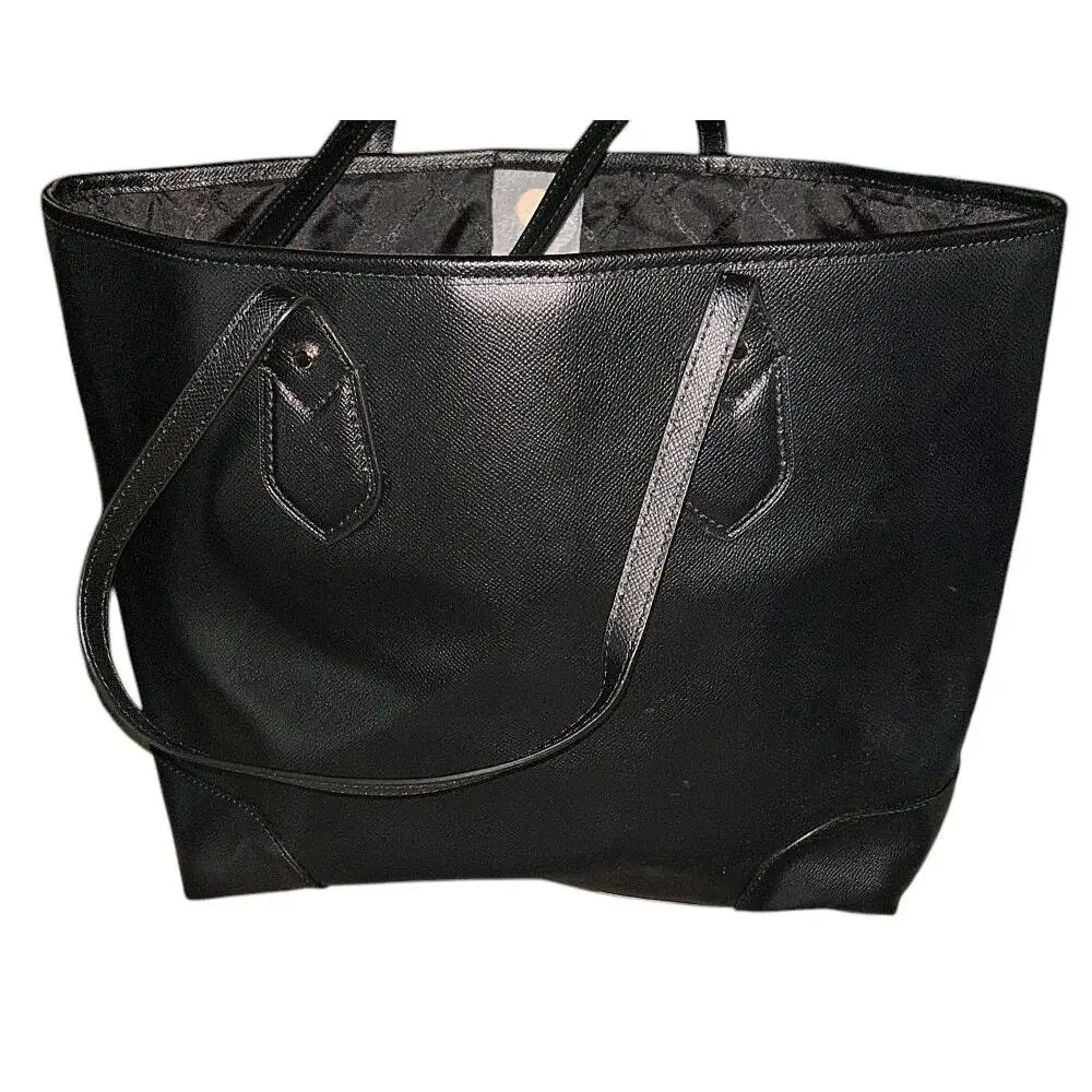 NWT Michael Kors Saylor Large Leather Black Tote - Picture 3 of 9